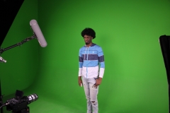 Filming with client in the studio